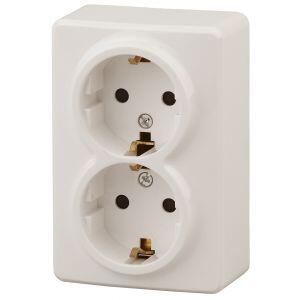 11-2205-02 ЭРА Розетка 2х2P+E Schuko, 16A-250В, IP20, ОУ, Эра Эксперт, сл.кость (12/120/1920) 11-2205-02 ЭРА Розетка 2х2P+E Schuko, 16A-250В, IP20, ОУ, Эра Эксперт, сл.кость (12/120/1920)