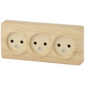 11-2207-11 ЭРА Розетка 3х2P, 16A-250В, IP20, ОУ, Эра Эксперт, сосна (8/80/1600) 11-2207-11 ЭРА Розетка 3х2P, 16A-250В, IP20, ОУ, Эра Эксперт, сосна (8/80/1600)
