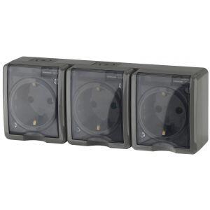 11-2405-03 ЭРА Розетка 3х2P+E IP54, 16A-250В, ОУ, Эра Эксперт, серый (5/50/800) 11-2405-03 ЭРА Розетка 3х2P+E IP54, 16A-250В, ОУ, Эра Эксперт, серый (5/50/800)