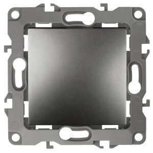 12-1101-12 ЭРА Выключатель, 10АХ-250В, IP20, Эра12, графит (10/100/2500)