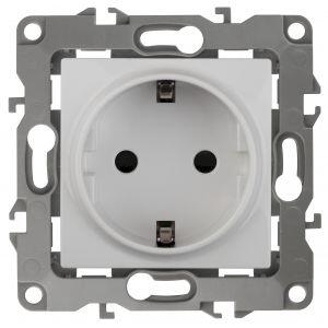 12-2011-01 ЭРА Розетка 2P+E Schuko, 16A-250В, IP20, винт, без м.лапок, Эра12, белый (10/100/2100) 12-2011-01 ЭРА Розетка 2P+E Schuko, 16A-250В, IP20, винт, без м.лапок, Эра12, белый (10/100/2100)