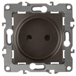 12-2105-13 ЭРА Розетка 2P, 16A-250В, IP20, Эра12, бронза (10/100/3200)
