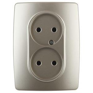 12-2107-04 ЭРА Розетка 2X2P, 16A-250В, IP20, Эра12, шампань (10/100/1600) 12-2107-04 ЭРА Розетка 2X2P, 16A-250В, IP20, Эра12, шампань (10/100/1600)
