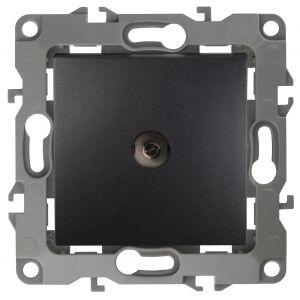 12-3101-05 ЭРА Розетка TV одиночная, IP20, Эра12, антрацит (10/100/2500)