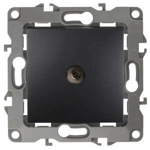12-3102-05 ЭРА Розетка TV проходная, IP20, Эра12, антрацит (10/100/3200) 12-3102-05 ЭРА Розетка TV проходная, IP20, Эра12, антрацит (10/100/3200)
