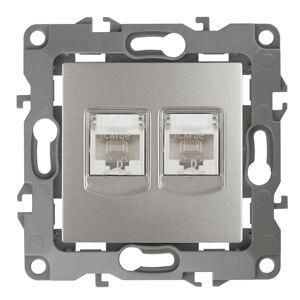 12-3108-15 ЭРА Розетка информационная двойная 2XRJ45, IP20, Эра12, перламутр (10/100/2500) 12-3108-15 ЭРА Розетка информационная двойная 2XRJ45, IP20, Эра12, перламутр (10/100/2500)