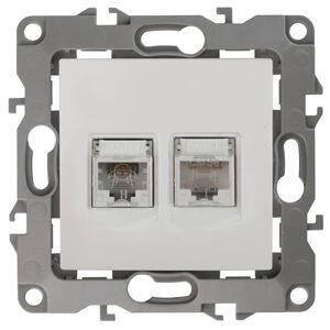 12-3109-01 ЭРА Розетка комбинированная RJ45+RJ11, IP20, Эра12, белый (10/100/3200) 12-3109-01 ЭРА Розетка комбинированная RJ45+RJ11, IP20, Эра12, белый (10/100/3200)