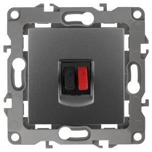 12-3111-12 ЭРА Розетка аудио, IP20, Эра12, графит (10/100/2800) 12-3111-12 ЭРА Розетка аудио, IP20, Эра12, графит (10/100/2800)