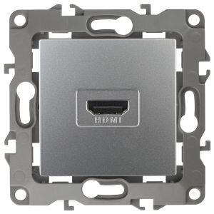 12-3114-03 ЭРА Розетка HDMI, IP20, Эра12, алюминий (10/100/3200) 12-3114-03 ЭРА Розетка HDMI, IP20, Эра12, алюминий (10/100/3200)