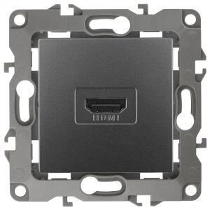 12-3114-12 ЭРА Розетка HDMI, IP20, Эра12, графит (10/100/3200) 12-3114-12 ЭРА Розетка HDMI, IP20, Эра12, графит (10/100/3200)