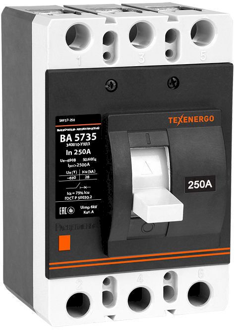 Автоматический выключатель ВА 5735 340010-УХЛ3  250А  Texenergo