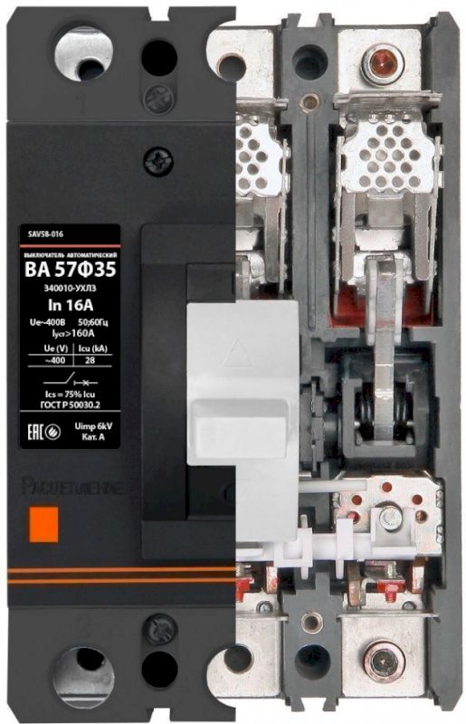Автоматический выключатель ВА 57Ф35 340010-УХЛ3 20А Texenergo Автоматический выключатель ВА 57Ф35 340010-УХЛ3 20А Texenergo