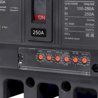 Автоматический выключатель ВА69-35 NM8-250/3P 250А (100А-250А) 50/35кА с электронным расцепителем Автоматический выключатель ВА69-35 NM8-250/3P 250А (100А-250А) 50/35кА с электронным расцепителем