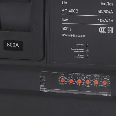 Автоматический выключатель ВА69-40 NM8-800/3P 800А (320А-800А) 50/50кА с электронным расцепителем