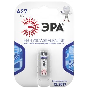 Батарейки ЭРА A27-1BL SUPER Alkaline (40/160/19200)