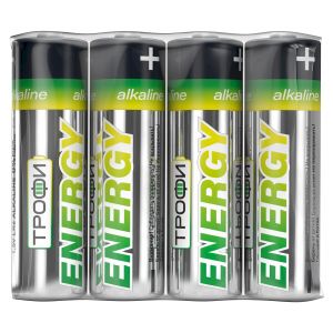 Батарейки Трофи LR6-4S ENERGY Alkaline (60/720/21600)