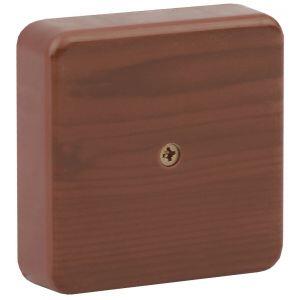 ЭРА Коробка распаячная 75х75х20 (без клеммы) дуб IP40 ЭРА (100/3000)