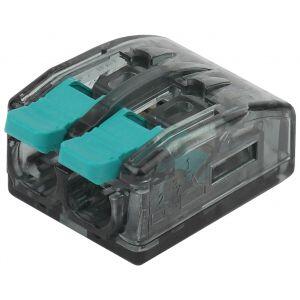 ЭРА NO-224-46 Клемма СМК компактная, серия 412 с рычагом, 2 отверстия, 0,5-4 мм2 (упак. 100 шт.) (10
