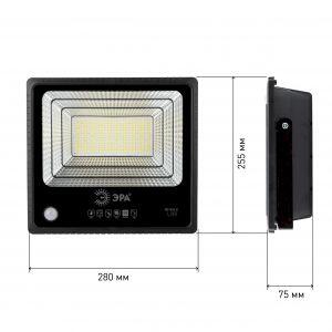 ЭРА Прожектор светодиодный уличный на солн. бат. 150W, 1500 lm, 5000K, с датч. движения, ПДУ, IP65 ( ЭРА Прожектор светодиодный уличный на солн. бат. 150W, 1500 lm, 5000K, с датч. движения, ПДУ, IP65 (