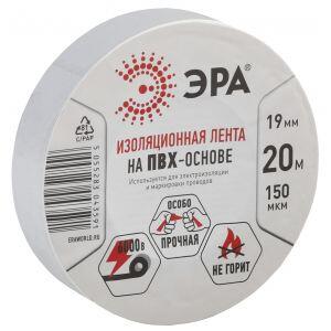 ЭРА ПВХ-изолента 19мм*20м белая (10/200/6400)