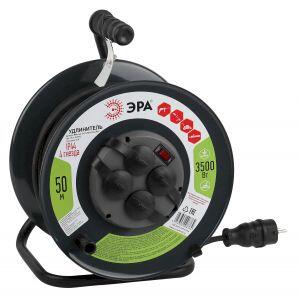 ЭРА Удлинитель силовой RMx-4es-3x1.5-50m-IP44(KG) на м. катушке c/з 4 гн 50м КГ 3х1.5 (1/24)