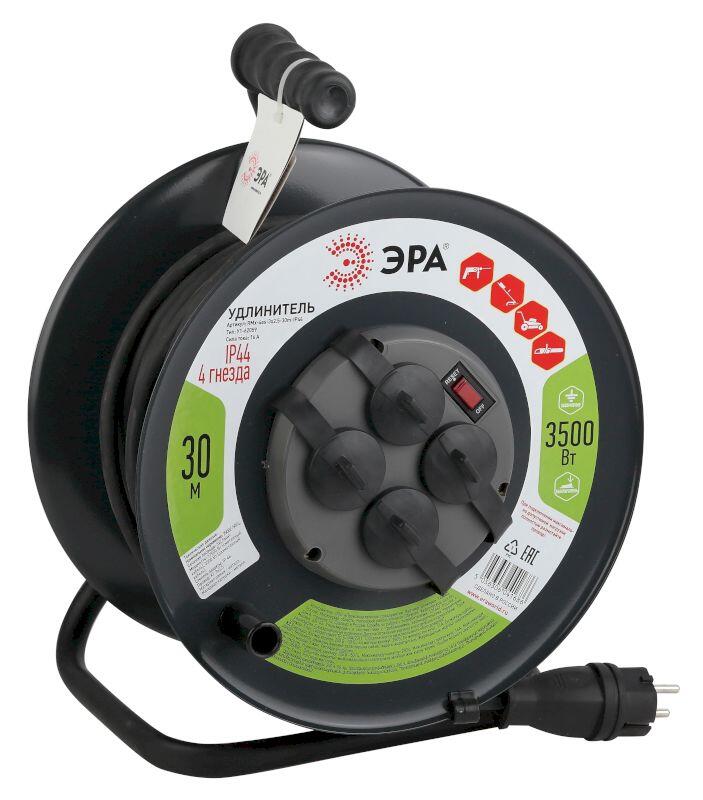 ЭРА Удлинитель силовой RMx-4es-3x2.5-30m-IP44(KG) на м. катушке c/з 4 гн 30м КГ 3х2.5 (1/24) ЭРА Удлинитель силовой RMx-4es-3x2.5-30m-IP44(KG) на м. катушке c/з 4 гн 30м КГ 3х2.5 (1/24)