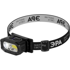 Фонарь налобный светодиодный ЭРА GA-814 аккумуляторный 5 Вт COB + 5 Вт LED 5 режимов сенсорное управление Фонарь налобный светодиодный ЭРА GA-814 аккумуляторный 5 Вт COB + 5 Вт LED 5 режимов сенсорное управление