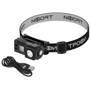 Фонарь налобный светодиодный Трофи GA-102 аккумуляторный 3 Bт сенсорное управление магнит клипса 5 режимов Фонарь налобный светодиодный Трофи GA-102 аккумуляторный 3 Bт сенсорное управление магнит клипса 5 режимов