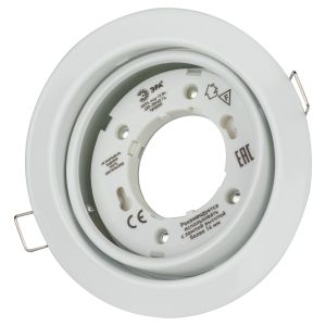 KL35 А WH /1 Светильник ЭРА под лампу Gx53 поворотный, 220V, 13W, белый (80/960)
