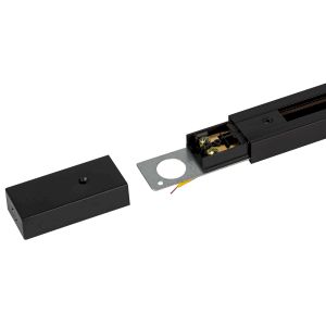 Комплект ЭРА TR-SET-200-1PT-PC BK шинопровод однофазный с профилем для натяжного потолка 2м черный