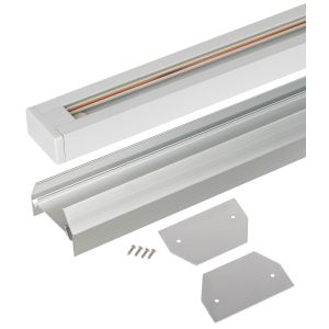 Комплект ЭРА TR-SET-200-1PT-PC WH шинопровод однофазный с профилем для натяжного потолка 2м белый Комплект ЭРА TR-SET-200-1PT-PC WH шинопровод однофазный с профилем для натяжного потолка 2м белый