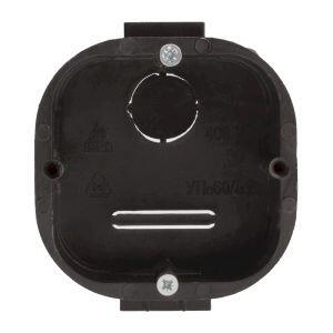 Коробка установочная ЭРА  KUTS-60-60-43-s-black усиленная для твердых стен саморезы стыковочные узлы черная IP20