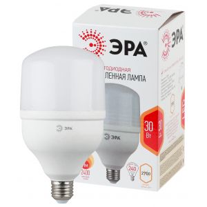 Лампа светодиодная ЭРА STD LED POWER T100-30W-2700-E27 E27 / Е27 30Вт колокол теплый белый свет Лампа светодиодная ЭРА STD LED POWER T100-30W-2700-E27 E27 / Е27 30Вт колокол теплый белый свет