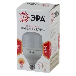 Лампа светодиодная ЭРА STD LED POWER T100-30W-2700-E27 E27 / Е27 30Вт колокол теплый белый свет Лампа светодиодная ЭРА STD LED POWER T100-30W-2700-E27 E27 / Е27 30Вт колокол теплый белый свет