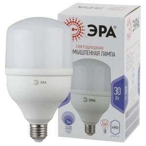 Лампа светодиодная ЭРА STD LED POWER T100-30W-6500-E27 E27 / Е27 30 Вт колокол холoдный дневной свет