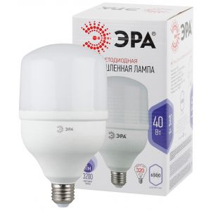 Лампа светодиодная ЭРА STD LED POWER T120-40W-6500-E27 E27 / Е27 40Вт колокол холодный дневной свет Лампа светодиодная ЭРА STD LED POWER T120-40W-6500-E27 E27 / Е27 40Вт колокол холодный дневной свет
