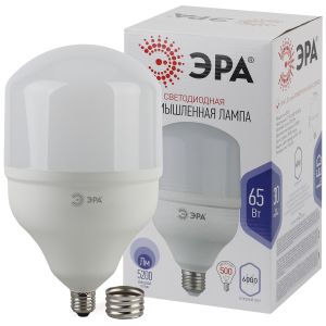 Лампа светодиодная ЭРА STD LED POWER T160-65W-6500-E27/E40 Е27 / Е40 65 Вт колокол холодный дневнoй свет Лампа светодиодная ЭРА STD LED POWER T160-65W-6500-E27/E40 Е27 / Е40 65 Вт колокол холодный дневнoй свет