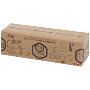 Лампочка светодиодная ЭРА RED LINE ECO LED GX-10W-827-GX53 (10-PACK) GX53 10Вт таблетка теплый белый свет Лампочка светодиодная ЭРА RED LINE ECO LED GX-10W-827-GX53 (10-PACK) GX53 10Вт таблетка теплый белый свет