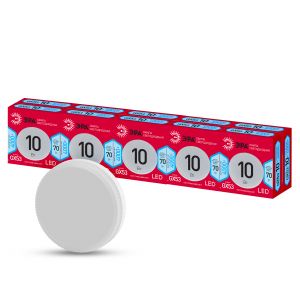 Лампочка светодиодная ЭРА RED LINE LED GX-10W-840-GX53 R GX53 10Вт таблетка нейтральный белый свет Лампочка светодиодная ЭРА RED LINE LED GX-10W-840-GX53 R GX53 10Вт таблетка нейтральный белый свет