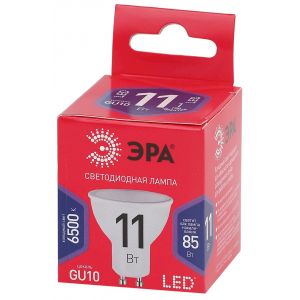 Лампочка светодиодная ЭРА RED LINE LED MR16-11W-865-GU10 R GU10 11 Вт софит холодный дневной свет