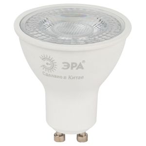 Лампочка светодиодная ЭРА STD LED Lense MR16-8W-860-GU10 GU10 8Вт линзованная софит холодный белый свет Лампочка светодиодная ЭРА STD LED Lense MR16-8W-860-GU10 GU10 8Вт линзованная софит холодный белый свет