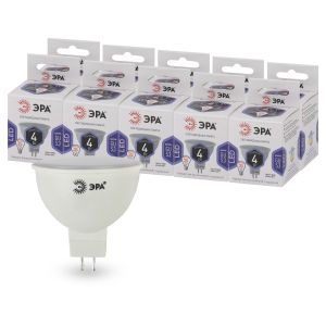 Лампочка светодиодная ЭРА STD LED MR16-4W-860-GU5.3 GU5.3 4Вт софит холодный дневной свет