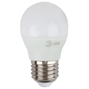 Лампочка светодиодная ЭРА STD LED P45-9W-827-E27 E27 / Е27 9Вт шар теплый белый свет Лампочка светодиодная ЭРА STD LED P45-9W-827-E27 E27 / Е27 9Вт шар теплый белый свет