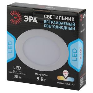 LED 1-9-4K Светильник ЭРА светодиодный круглый LED 9W 220V 4000K (30/840) LED 1-9-4K Светильник ЭРА светодиодный круглый LED 9W 220V 4000K (30/840)