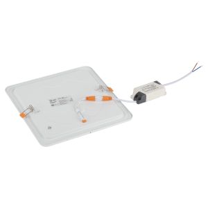 LED 2-18-4K Светильник ЭРА светодиодный квадратный LED 18W 220V 4000K (20/360)