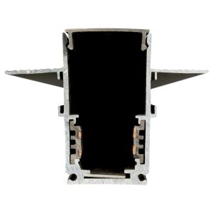 Магнитный трековый шинопровод ЭРА TRM-R20.12-200 B встраиваемый под ГЛК 12,5мм 2м черный для системы NOVA