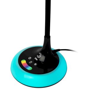 Настольный светильник ЭРА NLED-481-10W-BK светодиодный с RGB ночником черный Настольный светильник ЭРА NLED-481-10W-BK светодиодный с RGB ночником черный