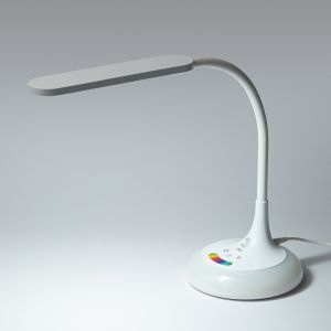 Настольный светильник ЭРА NLED-481-10W-W светодиодный с RGB ночником белый