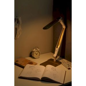 Настольный светильник ЭРА NLED-497-12W-G светодиодный на струбцине и с основанием золото