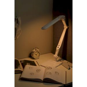 Настольный светильник ЭРА NLED-497-12W-W светодиодный на струбцине и с основанием белый Настольный светильник ЭРА NLED-497-12W-W светодиодный на струбцине и с основанием белый
